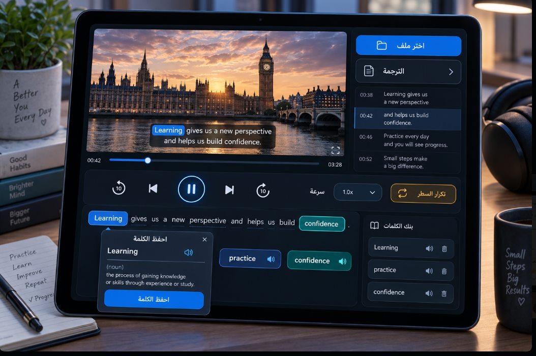 Audio & video learning player