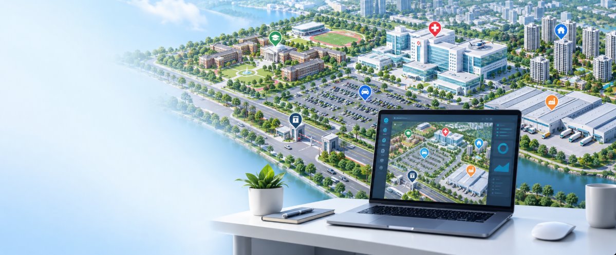 Smart interactive maps system for facilities — Interactive maps for facilities